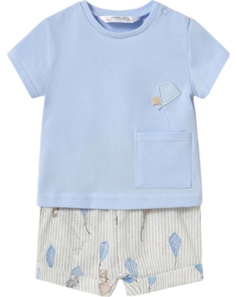 MAYORAL CONJUNTOS DE ROPA PARA BEBES NINO 1202 CONJUNTO CAMISETA Y P AZUL