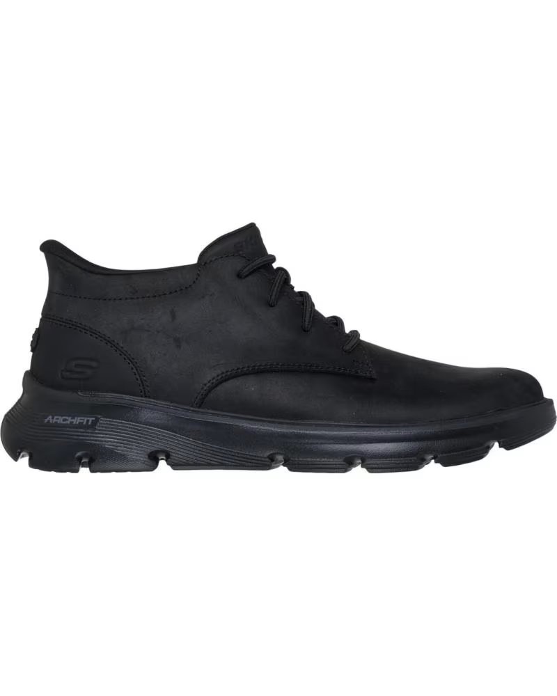 Skechers Botas Hombre Arch Fit Garza Ridley Negro 205514-BBK