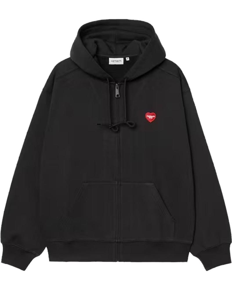 SUDADERA CON CAPUCHA CARHARTT WIP HOODED HEART II HARTT NEGRA NAN
