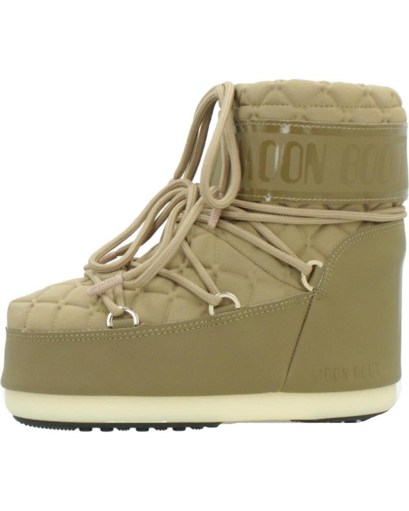MOON BOOT BOTAS NINO MODELO MB ICON LOW QUIL COLOR MARRON CARAMEL