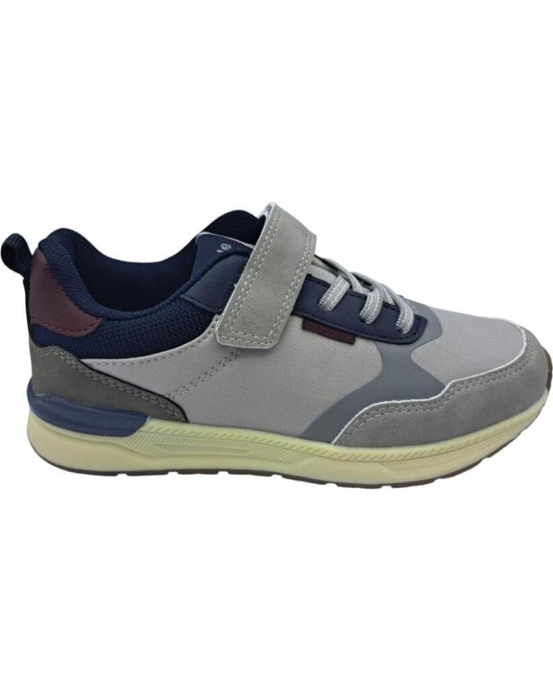 ZAPATILLAS DEPORTIVAS CALZADOMANIA CON VELCRO, COLOR GRIS GRIS