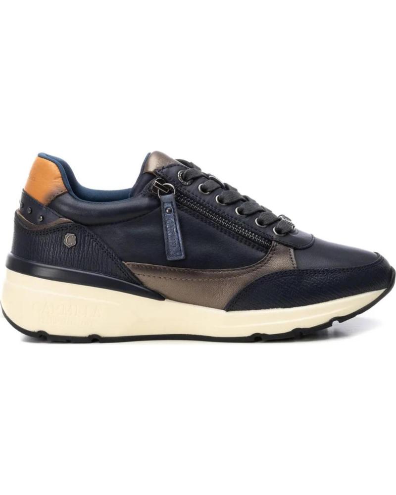 ZAPATILLAS CASUAL DEPORTIVAS DE PIEL CARMELA 161825 NAVY AZUL MARINO