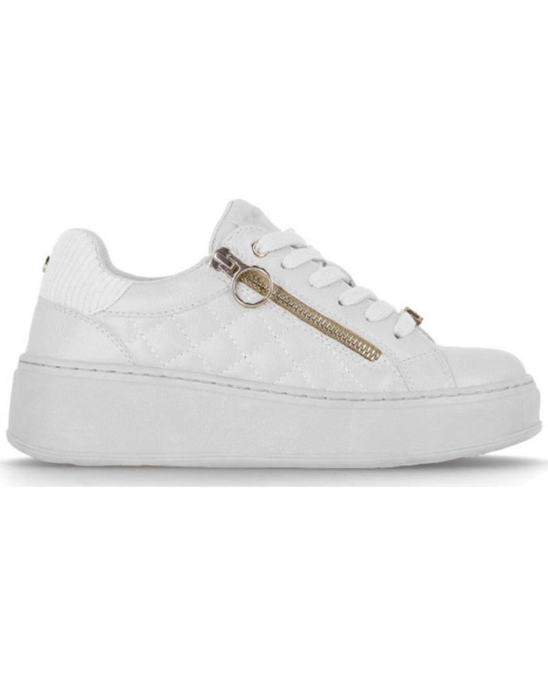 ZAPATILLAS DEPORTIVAS CHIKA10 ALABAMA 06 BLANCAS CON CREMALLERA DECORATIVA BLANCO-WHITE