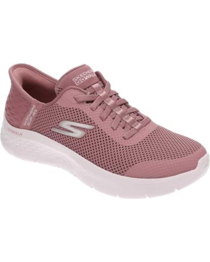 SKECHERS GO WALK FLEX 124836 ZAPATILLAS LACED MEMORY FOAM ROSA ROSA