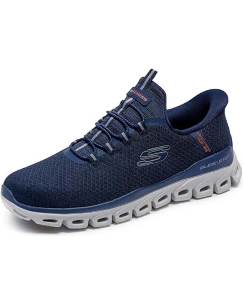 ZAPATILLAS SKECHERS GLIDE-STEP-NOXUS PARA HOMBRE CON MEMORY FOAM, AZUL MARINO AZUL