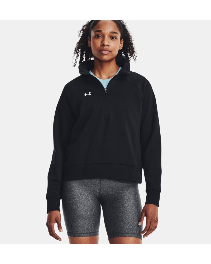 SUDADERA UNDER ARMOUR QUARTER-ZIP NEGRA NEGRO