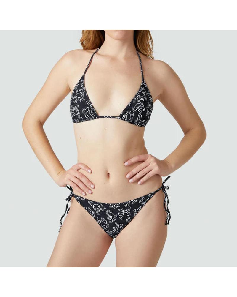 CONJUNTO BIKINI JIMMY LION DANCERS NEGRO ESTAMPADO NEGRO