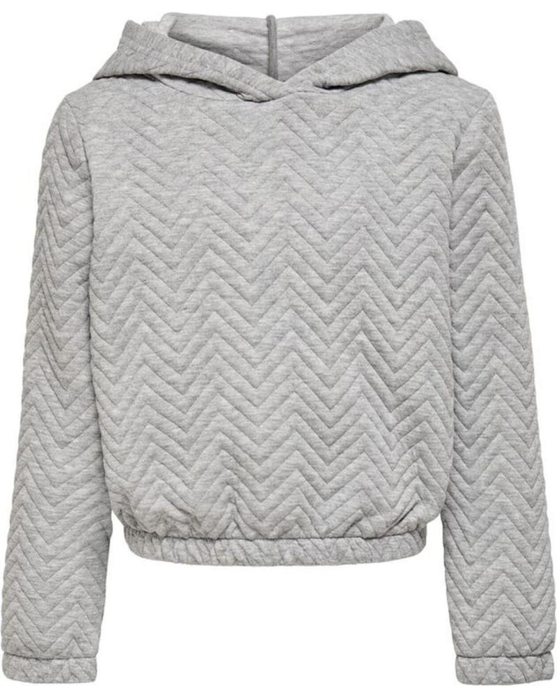 SUDADERA CON CAPUCHA ACOLCHADA ONLY KIDS 15235549 GRIS GRIS