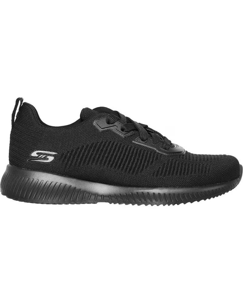 Skechers Bobs Sport Squad Tough Talk 32504 Bbk Negro Negro