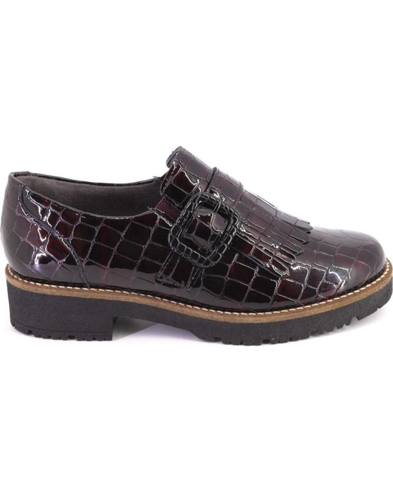 MOCASINES PITILLOS 10772 EFECTO COCODRILO BURDEOS BURDEOS