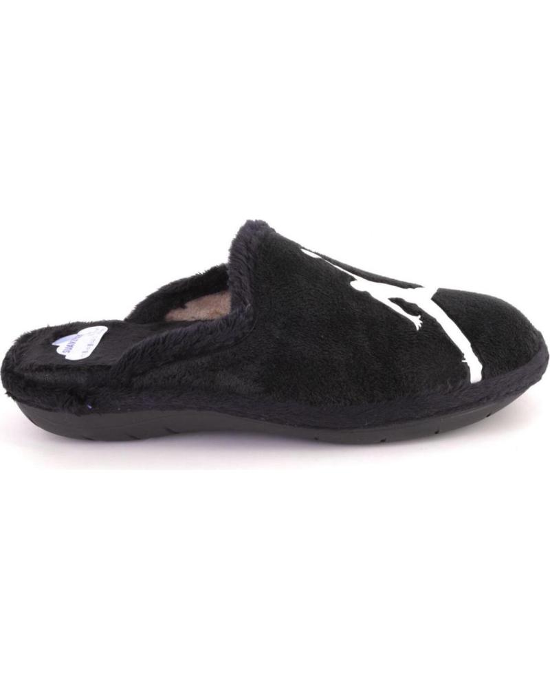 ZAPATILLAS DE CASA SUAVEFLEX 200-JORDAN NEGRO Y BLANCO NEGRO Y BLANCO