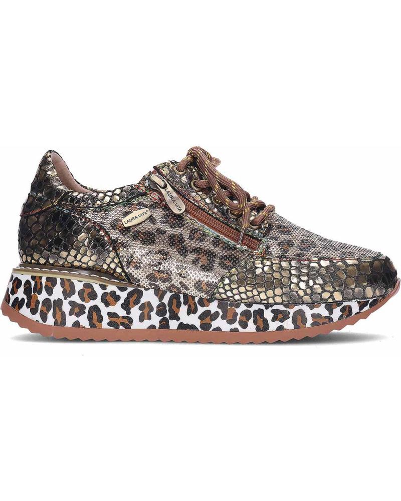 ZAPATILLAS LAURA VITA DELPHINE 46 LENTEJUELAS ORO ORO