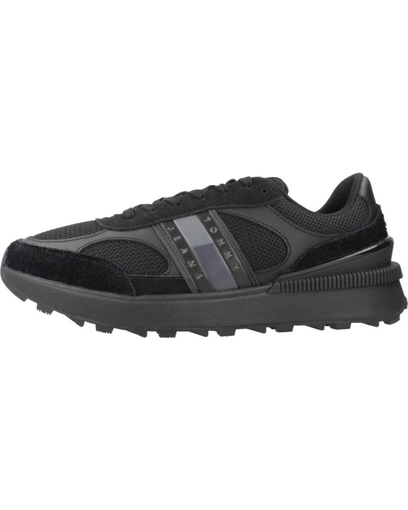 TOMMY JEANS ZAPATILLAS TECHNICAL RUNNER ESS TJM NEGRAS NEGRO