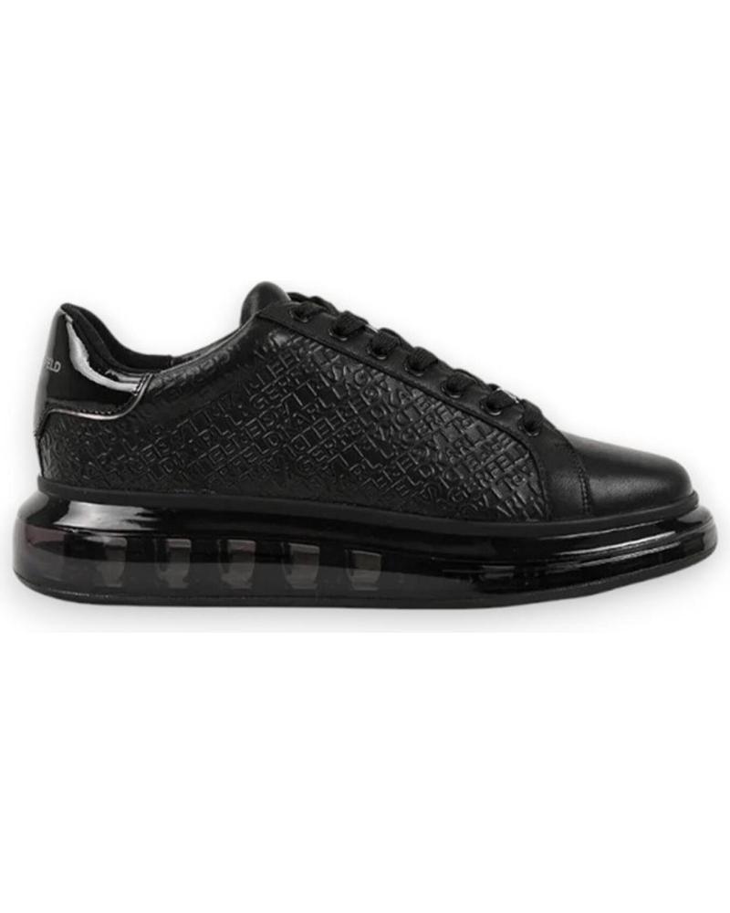 ZAPATILLAS KARL LAGERFELD KAPRI KUSHION EMBOSS REPEAT LO LACE NEGRAS NEGRO