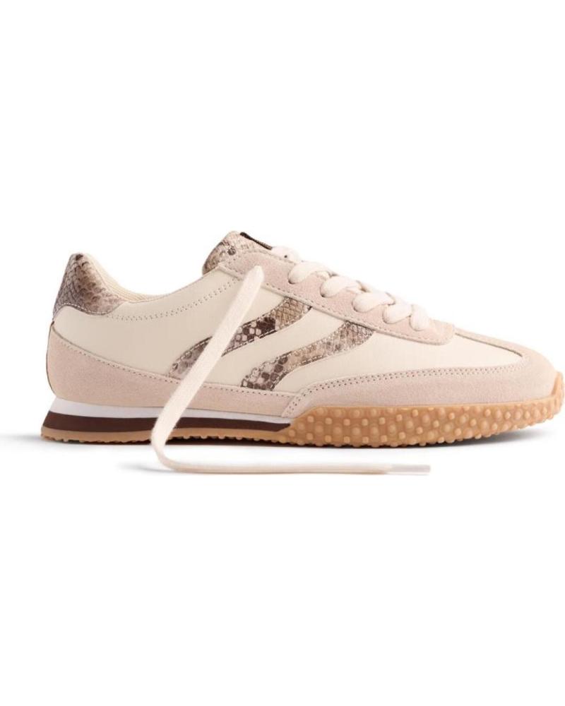 GIOSEPPO ZAPATILLAS URBANAS GLADWIN 76491 BEIGE CON DETALLE PIEL SERPIENTE OFFWHITE BLANCO