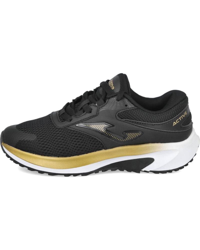JOMA ACTIVE-LADY-2501 ZAPATILLAS DE MUJER RUNNING NEGRO ORO