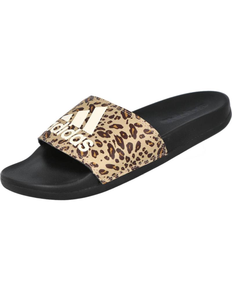 ADIDAS ID8502A DILETTE COMFORT - CHANCLAS DE BANO - CORE BLACK OFF LEOPARDO