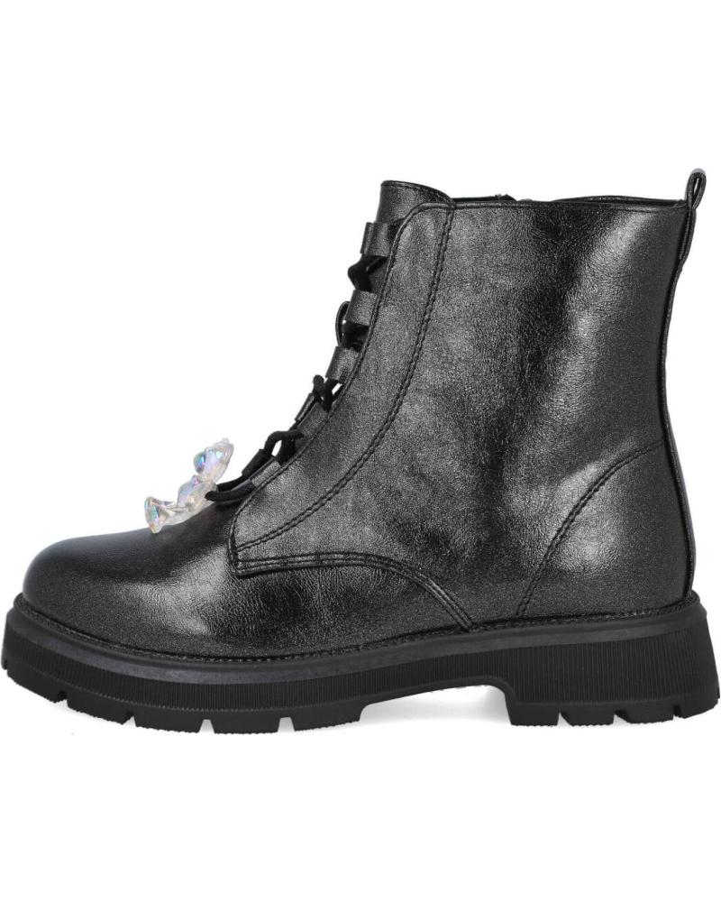L&R SHOES BOTAS ETIKA 10621 NEGRAS CON CADENAS DECORATIVAS NEGRO
