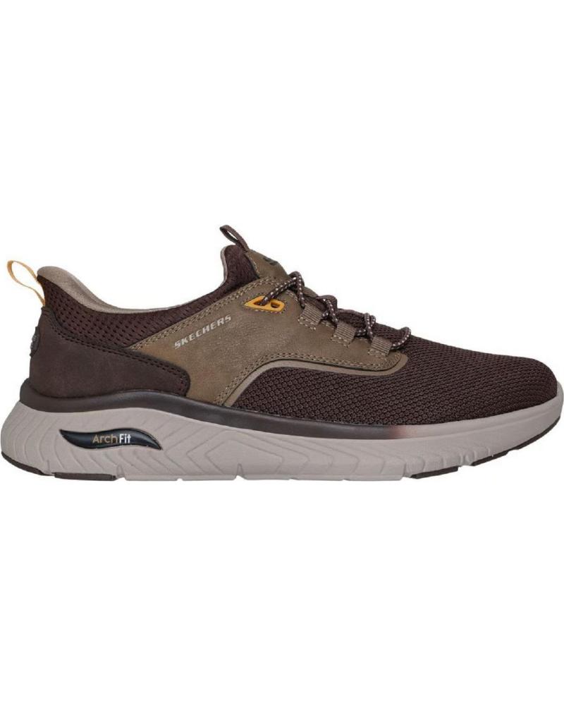SKECHERS SLIP-INS 211190 - ZAPATILLAS CASUAL HOMBRE (MARRÓN) MARRON