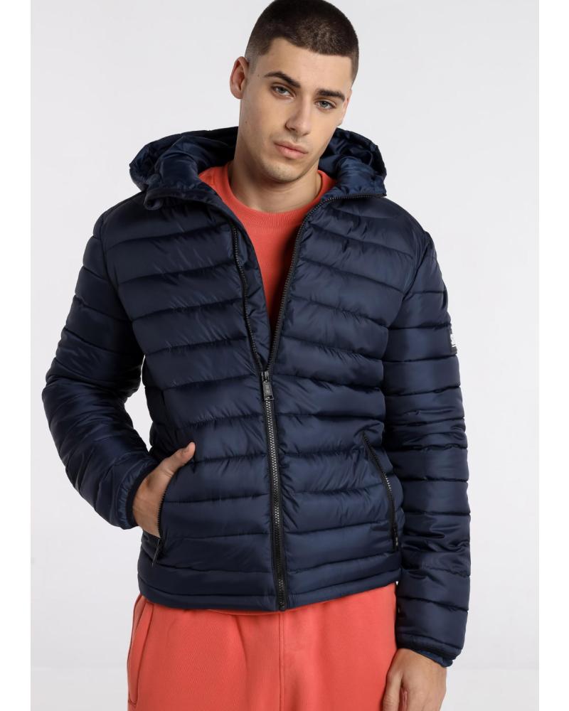 SIX VALVES CAZADORA ACOLCHADA CON CAPUCHA AZUL MARINO AZUL