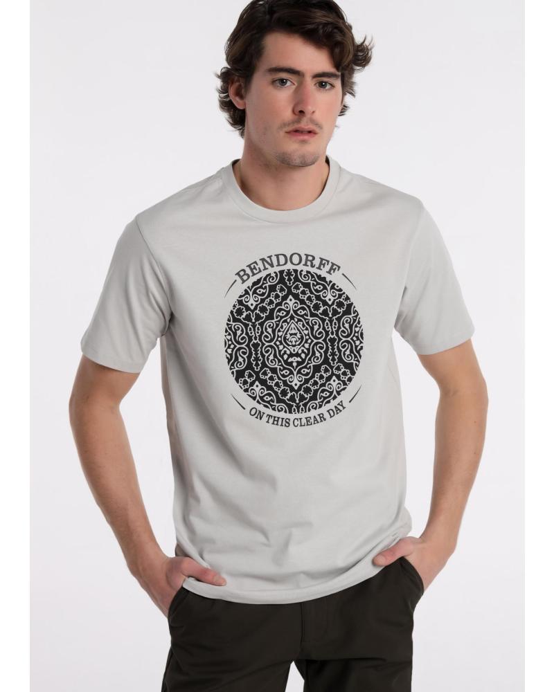 BENDORFF - CAMISETA DE MANGA CORTA CON GRAFICO GRIS