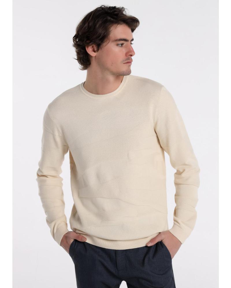 JERSEY BENDORFF BLANCO DE CUELLO REDONDO BLANCO