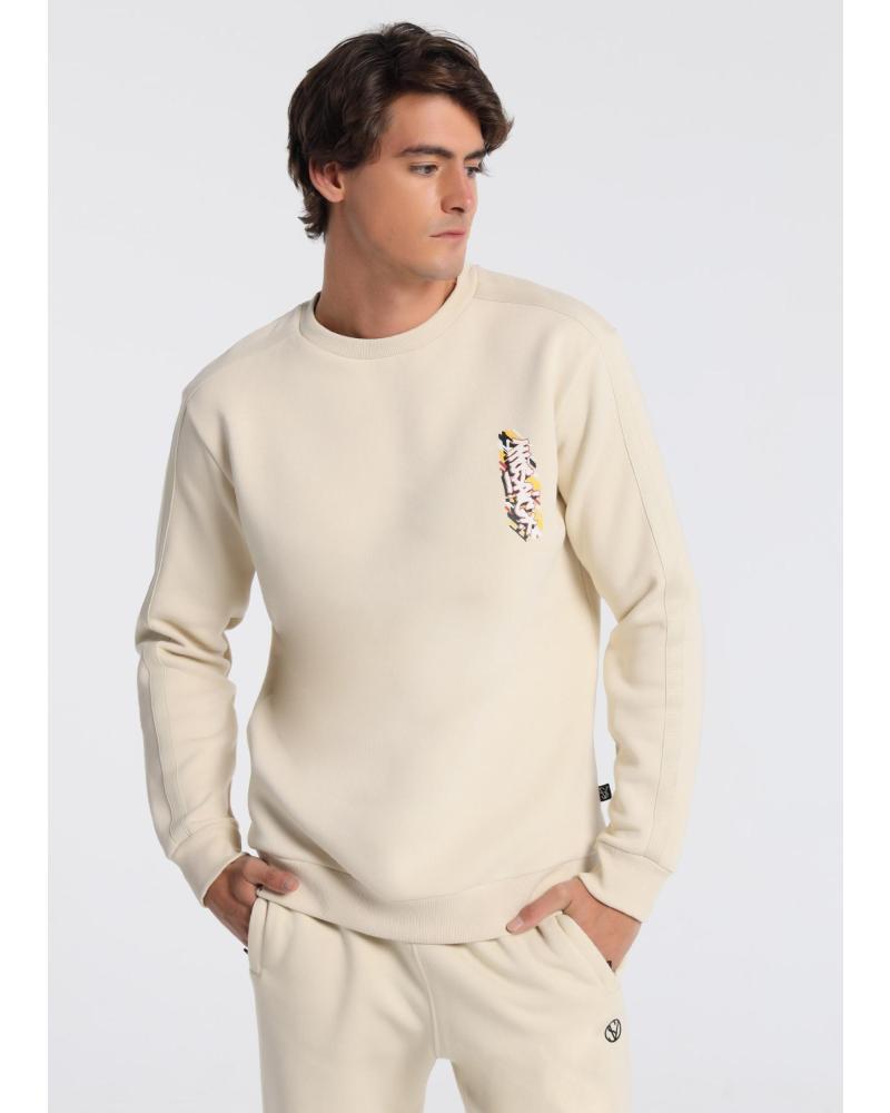 SUDADERA CUELLO CAJA BEIGE SIX VALVES BEIGE