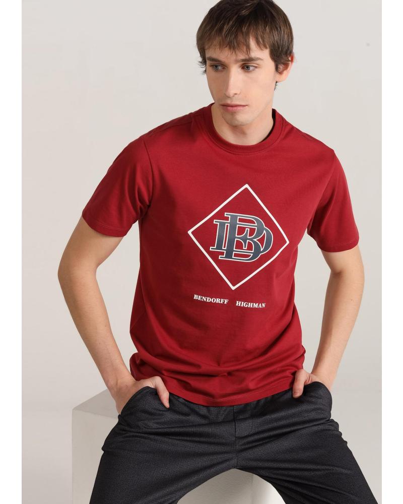 BENDORFF CAMISETA GRÁFICA HIGHMAN GRANATE DE MANGA CORTA GRANATE
