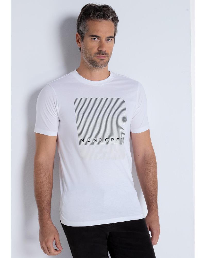 BENDORFF CAMISETA GRÁFICA CON BORDADO MANGA CORTA BLANCO BLANCO