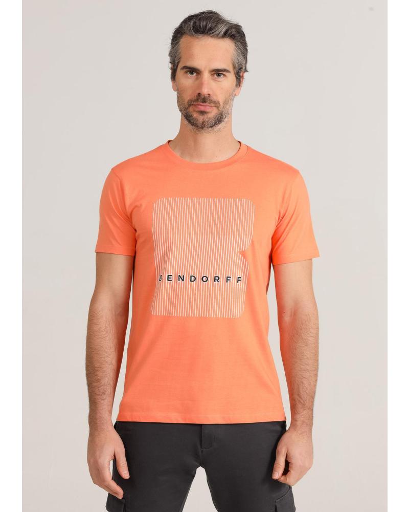 BENDORFF CAMISETA GRÁFICA CON BORDADO MANGA CORTA NARANJA NARANJA