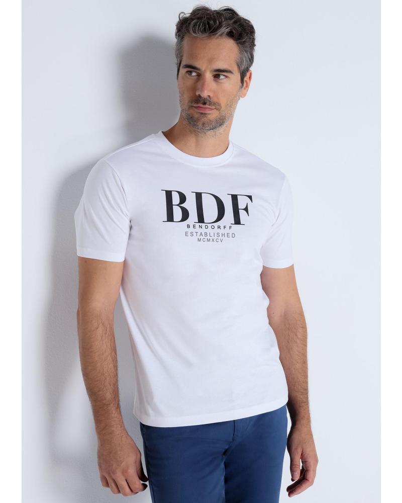 BENDORFF CAMISETA MANGA CORTA GRÁFICA BDF BLANCA BLANCO