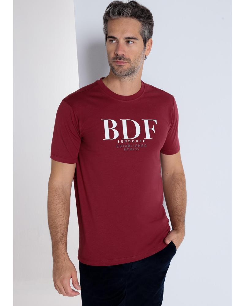 CAMISETA BENDORFF GRÁFICA BDF MANGA CORTA GRANATE GRANATE