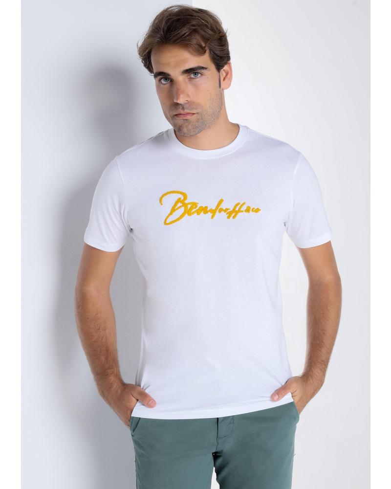 BENDORFF CAMISETA BÁSICA CHENILLE MANGA CORTA BLANCO BLANCO