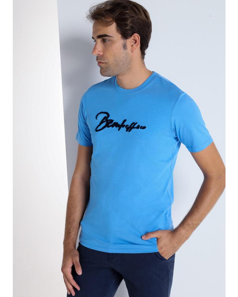 BENDORFF CAMISETA BÁSICA CHENILLE AZUL OCÉANO AZUL