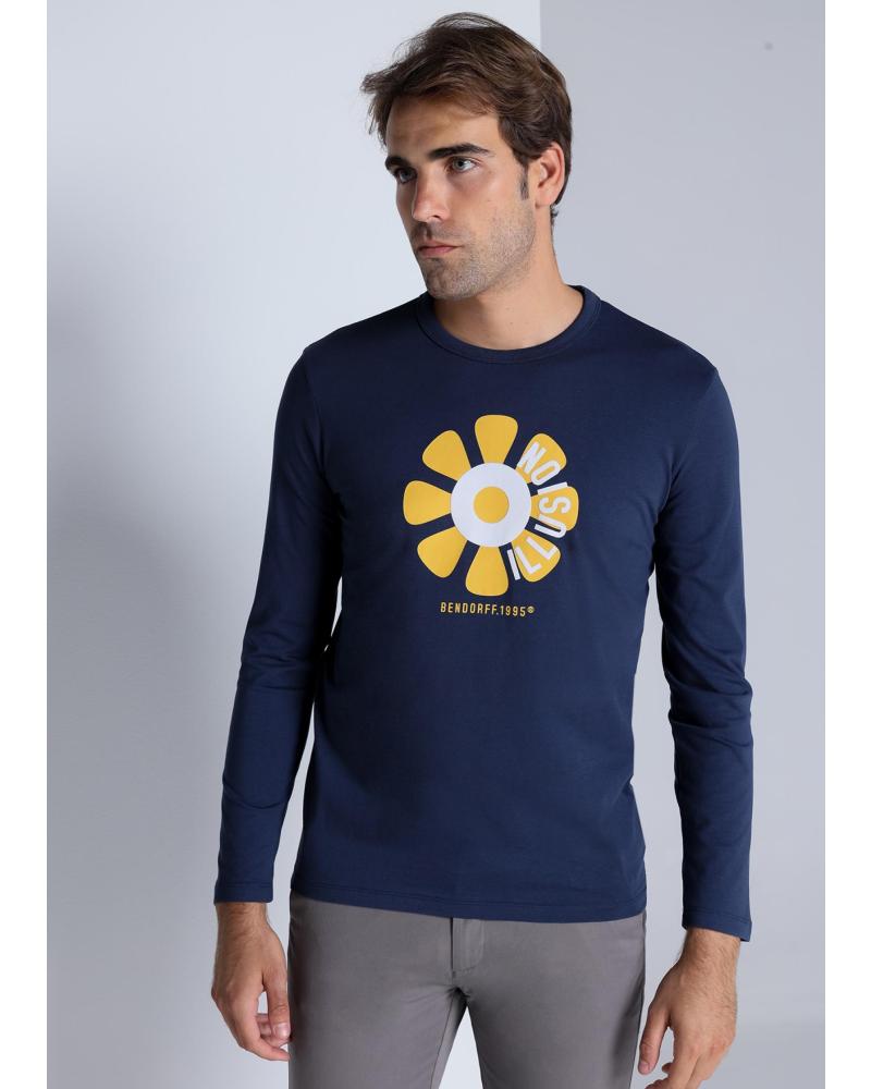CAMISETA GRÁFICA BENDORFF ILLUSION MANGA LARGA - AZUL AZUL