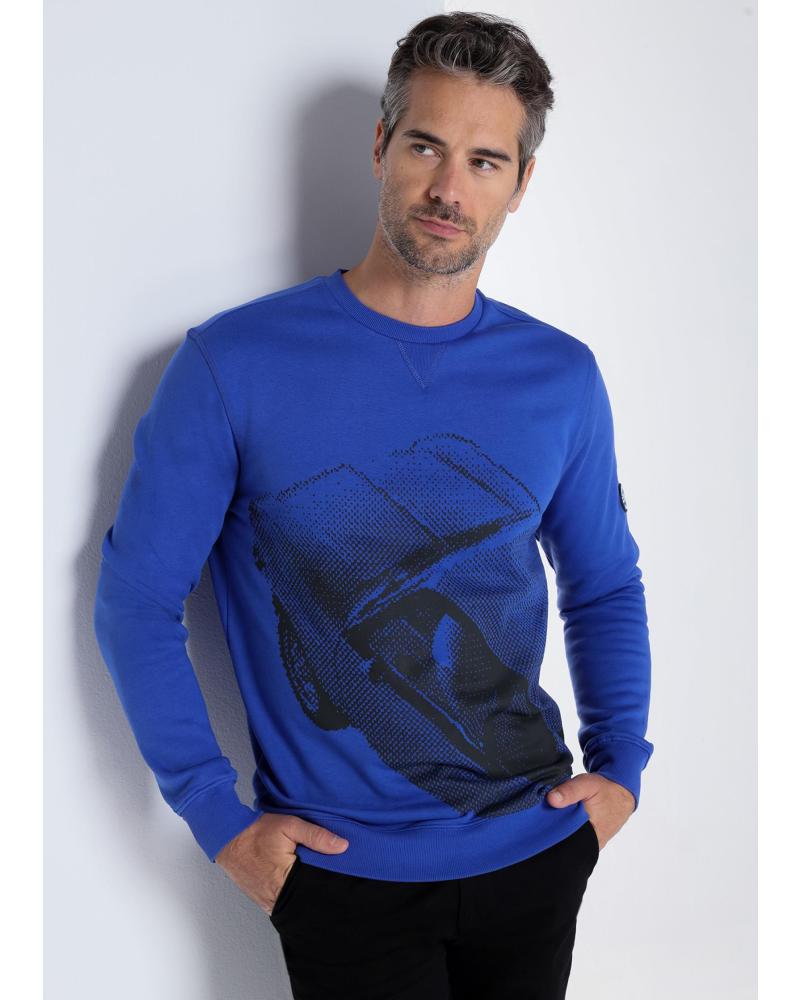BENDORFF SUDADERA GRÁFICA CUELLO CAJA AZUL AZUL