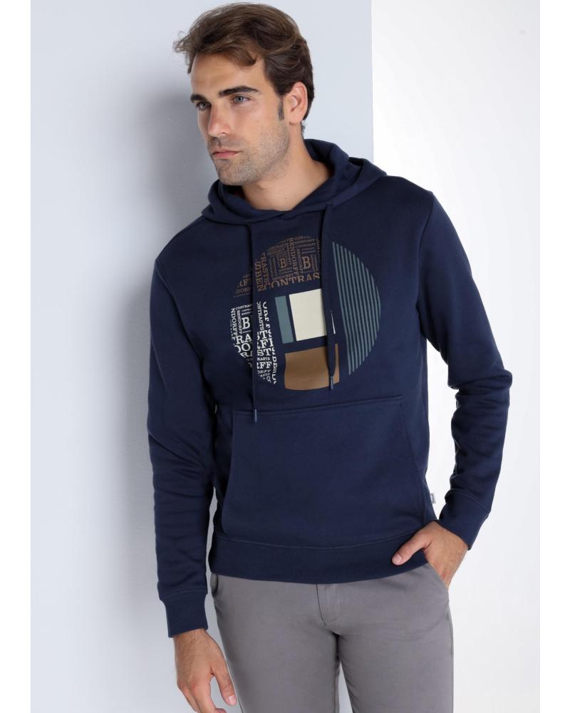 BENDORFF SUDADERA CON CAPUCHA GRAPHIC CONTRASTS AZUL AZUL