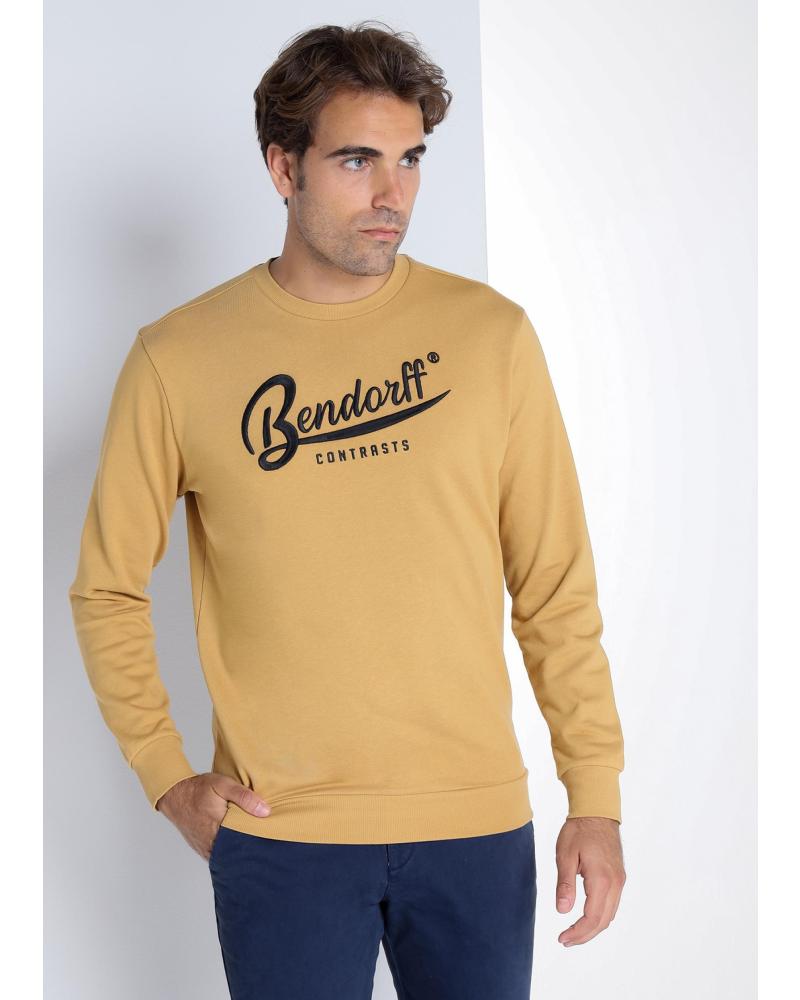 SUDADERA BÁSICA BENDORFF CON CUELLO CAJA MOSTAZA MARRÓN MARRóN