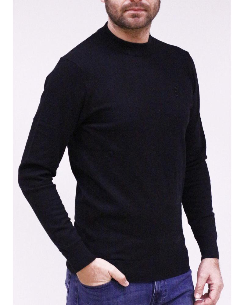 BENDORFF JERSEY BÁSICO CUELLO ALTO NEGRO NEGRO