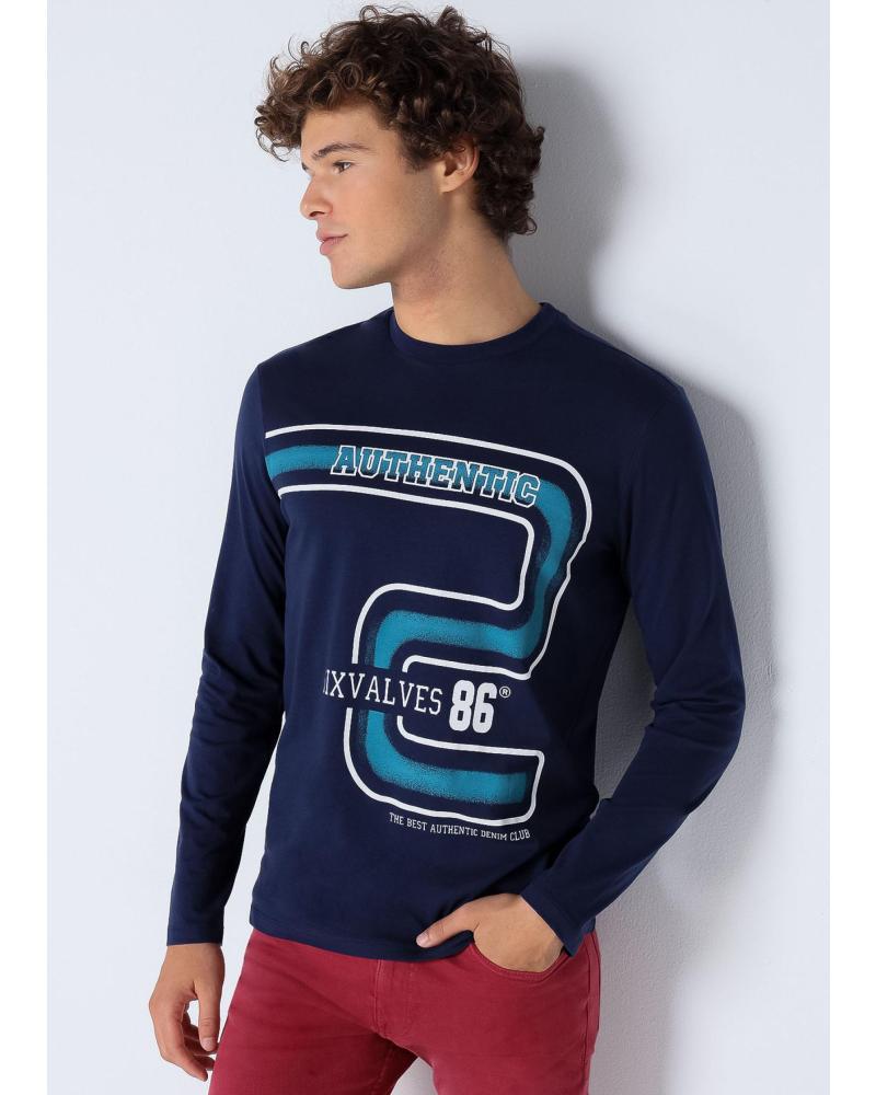 SIX VALVES CAMISETA DE MANGA LARGA AUTHENTIC 86 AZUL AZUL