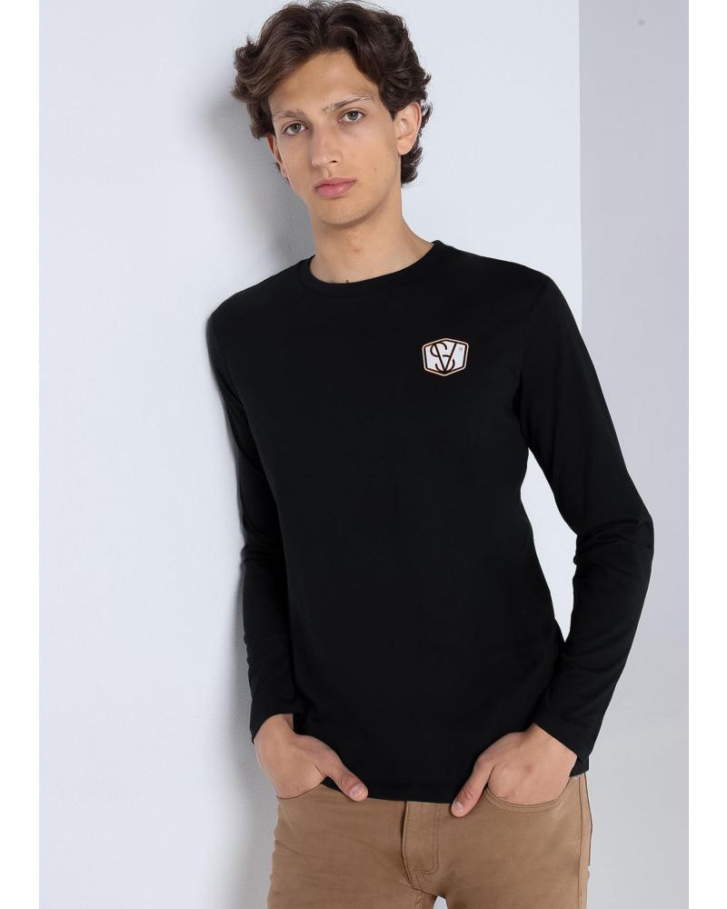 SIX VALVES CAMISETA GRÁFICA MANGA LARGA NEGRA NEGRO