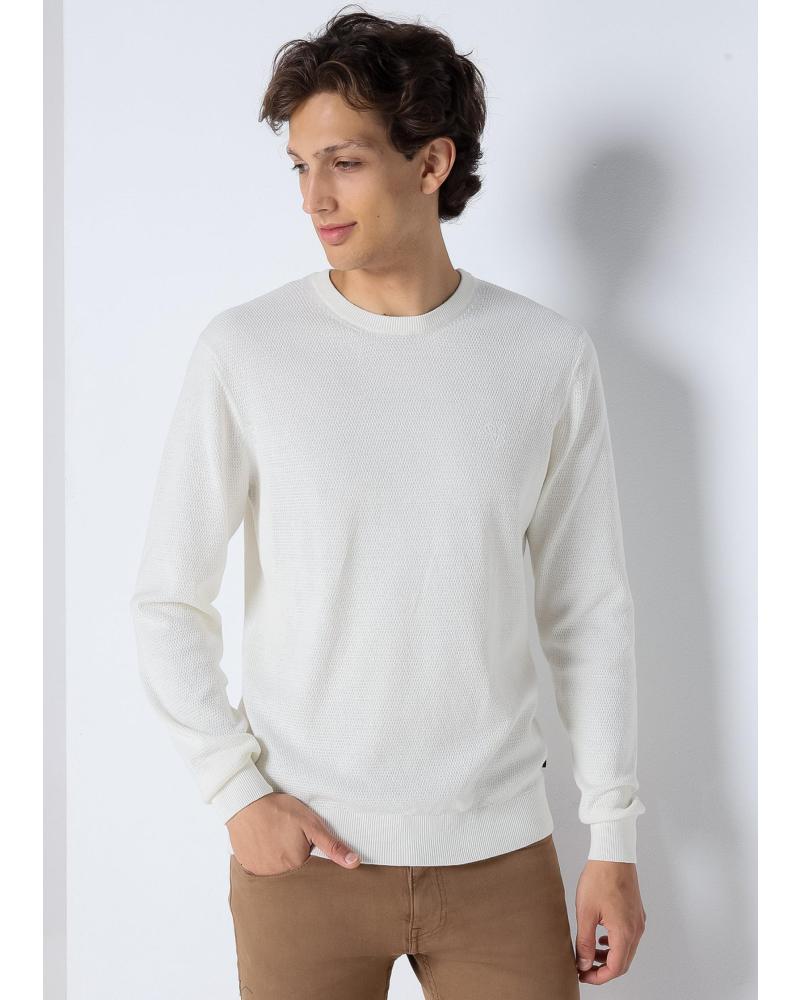 JERSEY BÁSICO CUELLO CAJA SIX VALVES BLANCO BLANCO