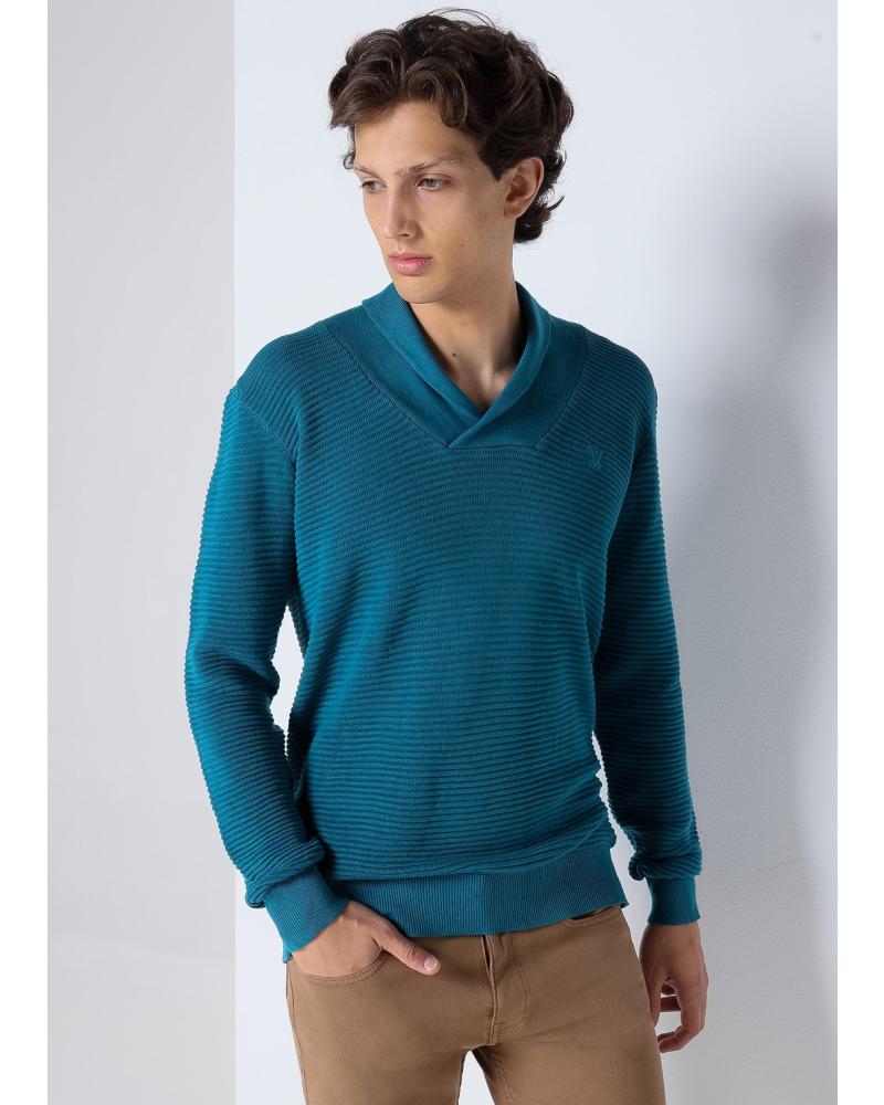 SIX VALVES JERSEY DE CUELLO CRUZADO VERDE VERDE