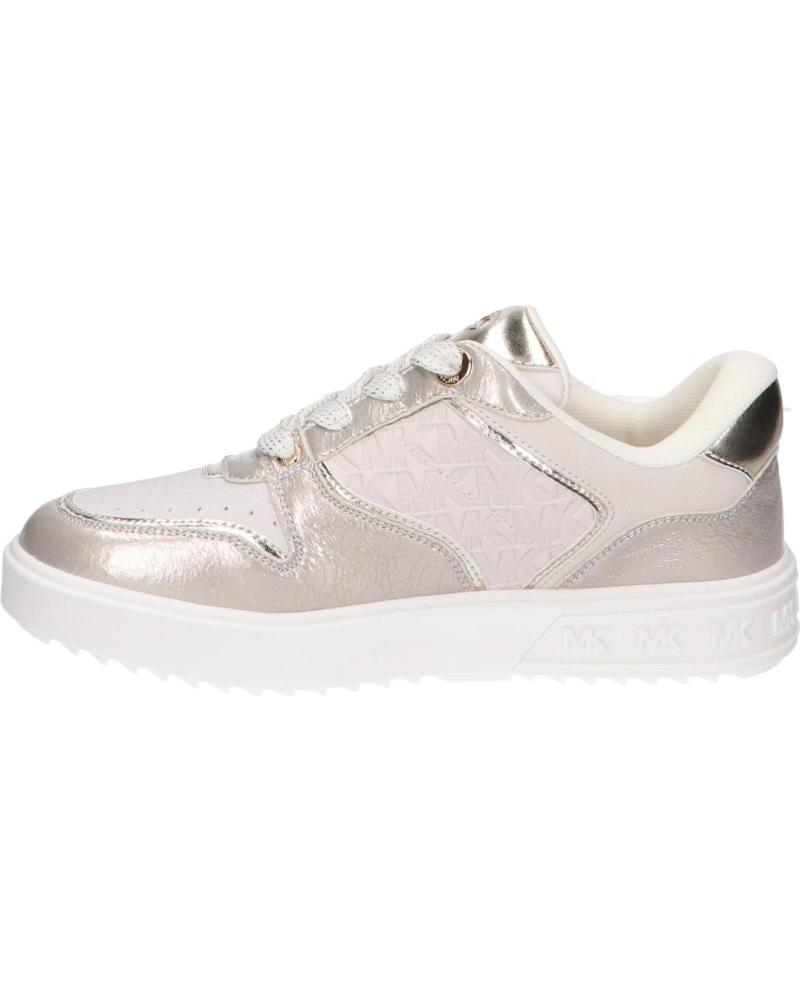 ZAPATILLAS MICHAEL KORS EMMET RUMI MK01414274 VANILLA PU SUEDE PALE GOLD METALLIC VANILLA PU SUEDE PALE GOLD METALLIC