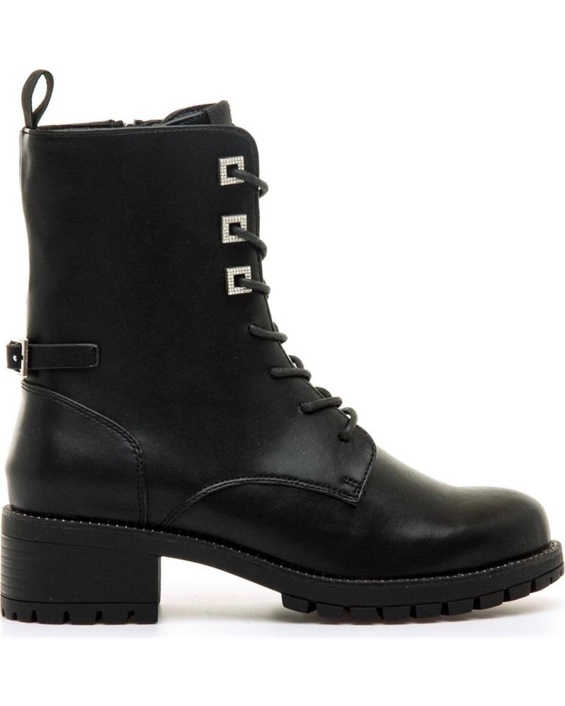 BOTÍN MILITAR MARIA MARE 63580 NEGRO CON CORDONES NEGRO