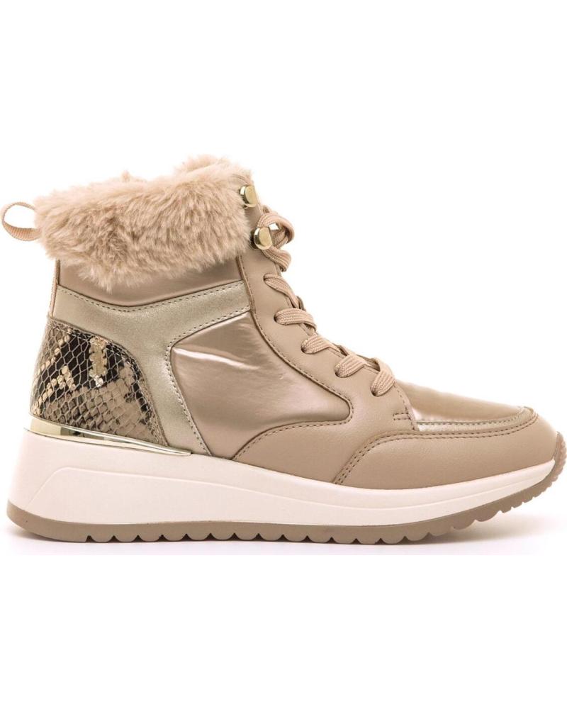 BOTÍN MARIA MARE 63635 BEIGE CON FORRO DE PELO BEIGE