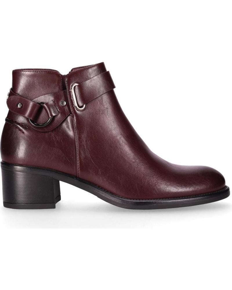 BOTÍN CHIKA10 BAIDEN 12 CON TACÓN MEDIO COLOR VINO VINO-WINE