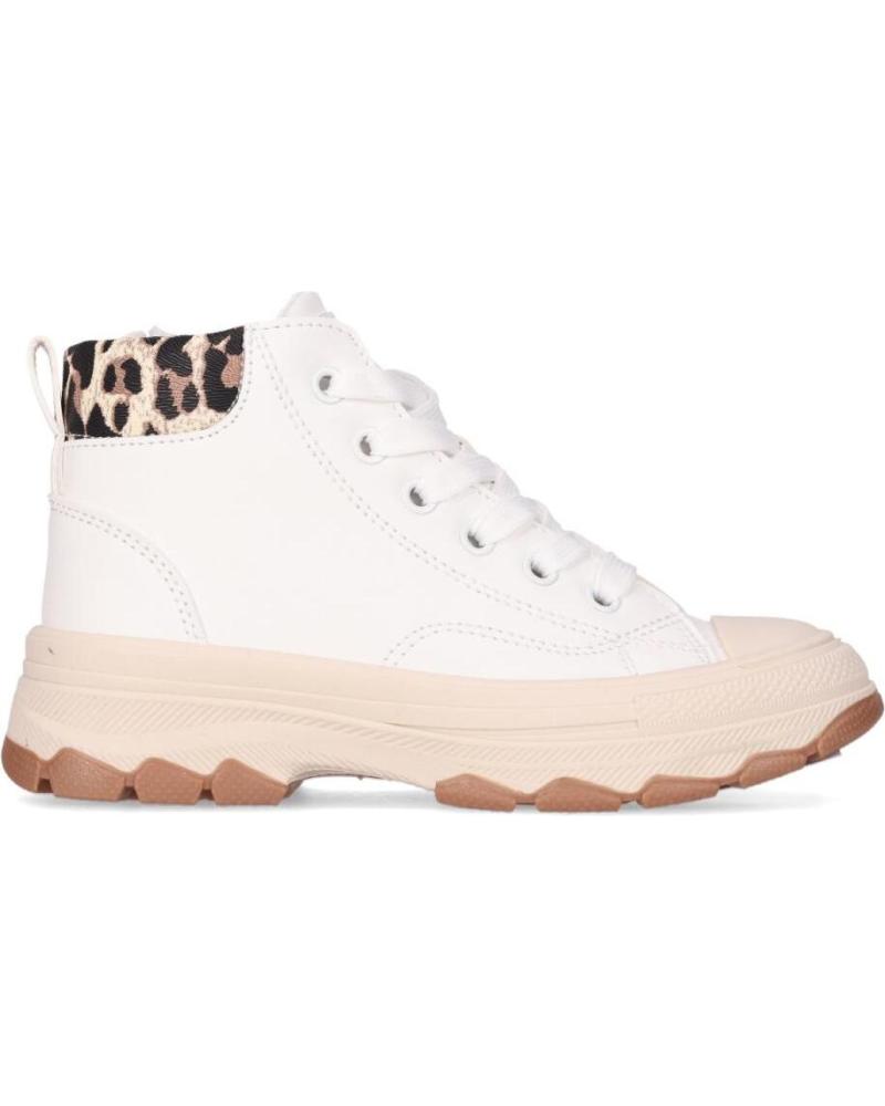 ZAPATILLAS ALTAS CHIKA10 FLASH 02 BLANCO-WHITE DETALLE LEOPARDO BLANCO-WHITE