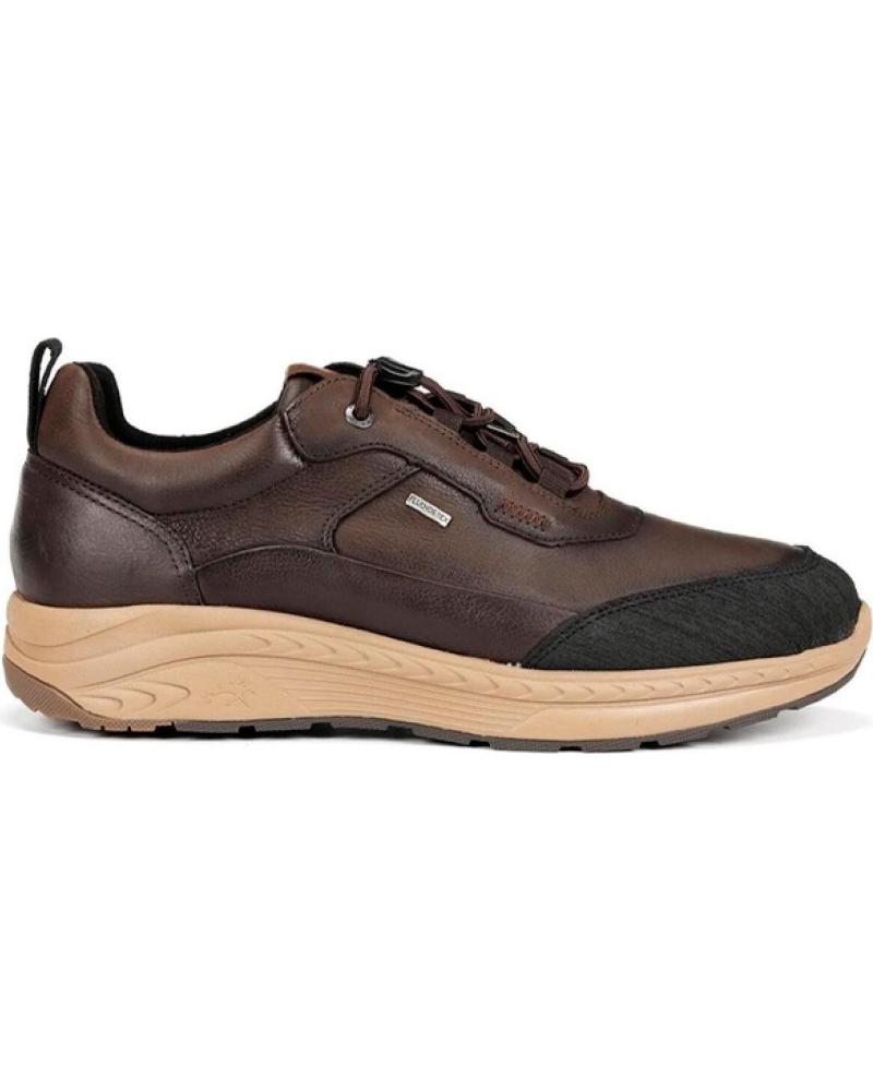 FLUCHOS LANDER - ZAPATILLAS CASUAL DE PIEL MARRÓN CON CORDONES MARRóN