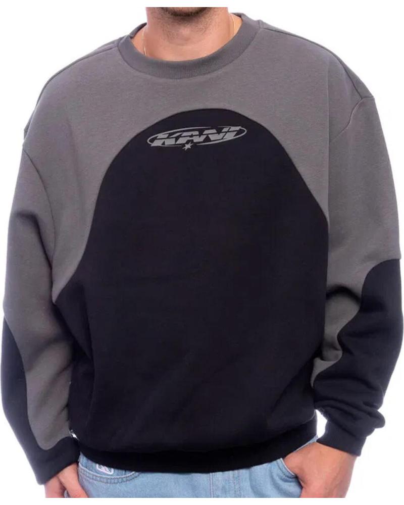 KARL KANI SUDADERA ELIPSE OS CREW NEGRO GRIS NAN